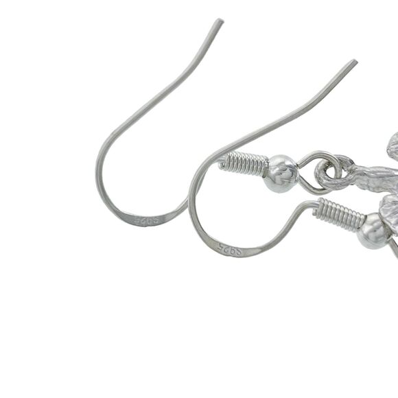 Vintage Sterling Silver 925 Sea Turtle Dangle Earrings - Picture 3 of 5